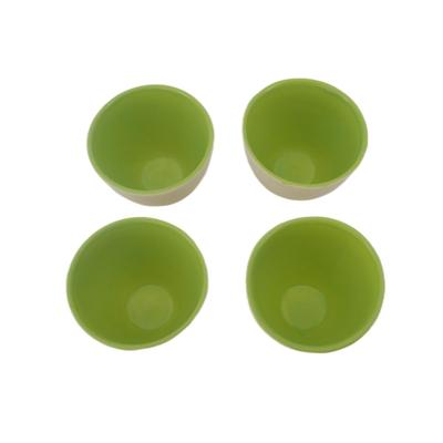 Lime Green Sapota China Tea Cups