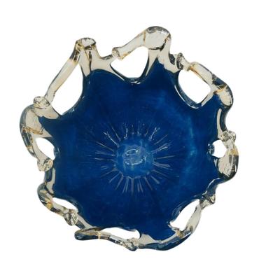 Handmade White Crystal Murano Italy Sculpture