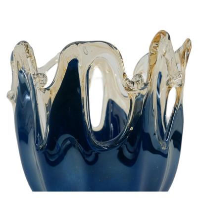 Handmade White Crystal Murano Italy Sculpture