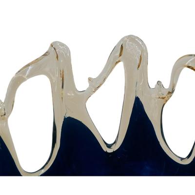 Handmade White Crystal Murano Italy Sculpture