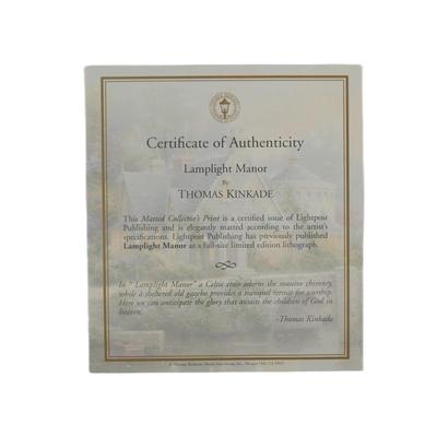 Thomas Kinkade Print w/ COA
