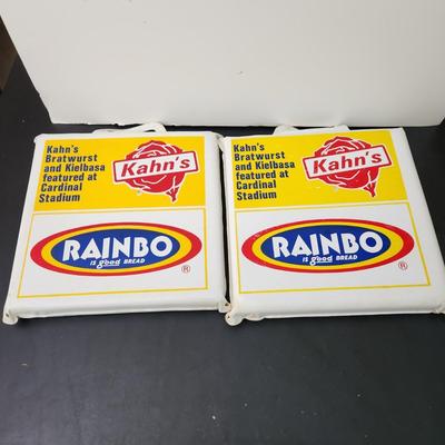 2 Vintage Louisville Kentucky Redbirds Baseball Seat Cushions