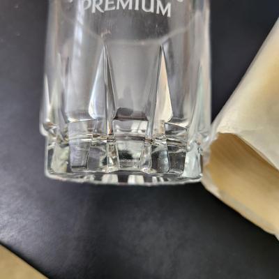 3 Cases 4 pack Four Roses Premium Whiskey Diamond Facet Glasses Low Balls