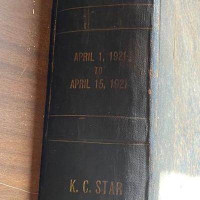 Vintage April 1921 KC Star Papers in Album