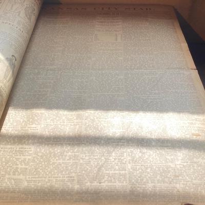 Vintage April 1921 KC Star Papers in Album