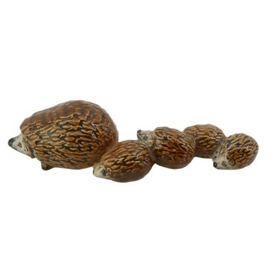Vintage Goebel Germany Hedgehog Family Figurine