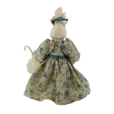 Vintage Handmade Victorian Dressed Rabbit