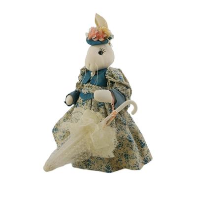 Vintage Handmade Victorian Dressed Rabbit