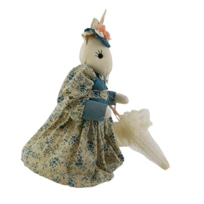 Vintage Handmade Victorian Dressed Rabbit