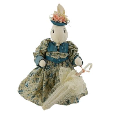 Vintage Handmade Victorian Dressed Rabbit