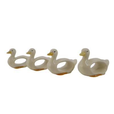 (4 pcs) Vintage Duck Napkin Holders