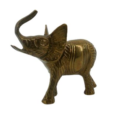 Vintage Brass Elephant Figurine