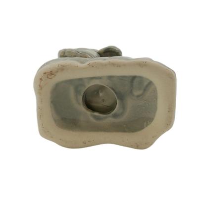 Ceramic Mother and Baby Elephant Figurine