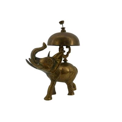 Mid-Century Brass Elephant Concierge Bell