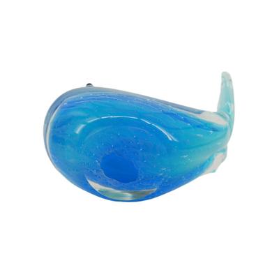 Blue Whale Glass Paperweight