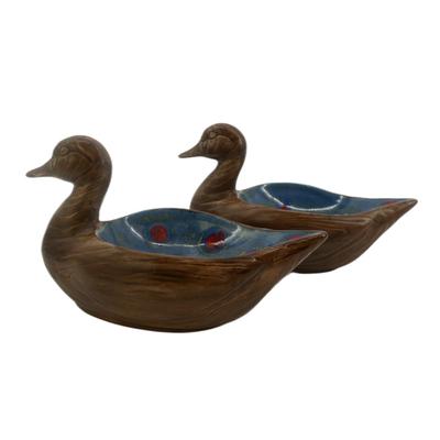 Vintage 70s Duck Trinket Dishes