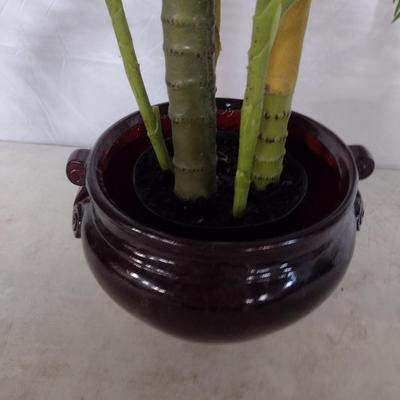 Artificial House Plant in Ceramic Pot