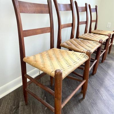 Vintage Rope Chairs Set Of 4 *Read Details