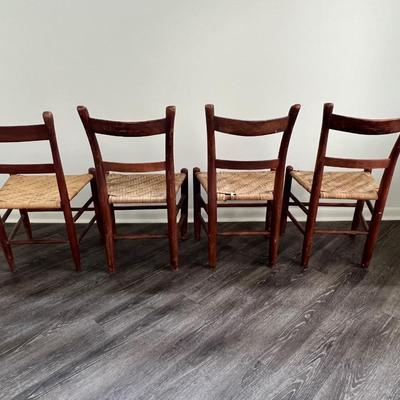 Vintage Rope Chairs Set Of 4 *Read Details