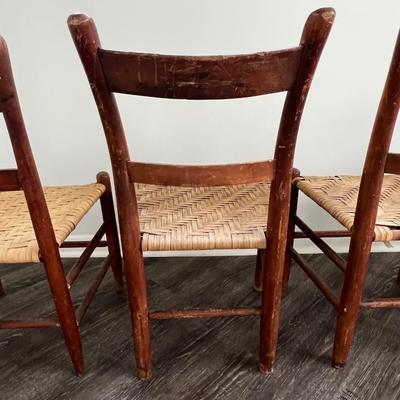 Vintage Rope Chairs Set Of 4 *Read Details