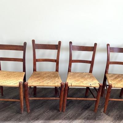 Vintage Rope Chairs Set Of 4 *Read Details
