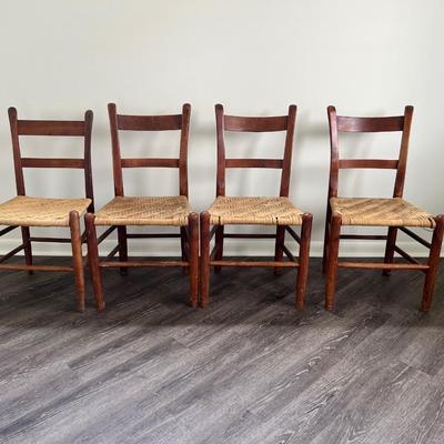 Vintage Rope Chairs Set Of 4 *Read Details