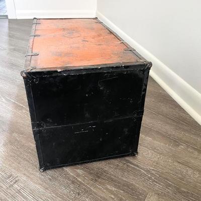 Vintage Flat Top Steamer Chest