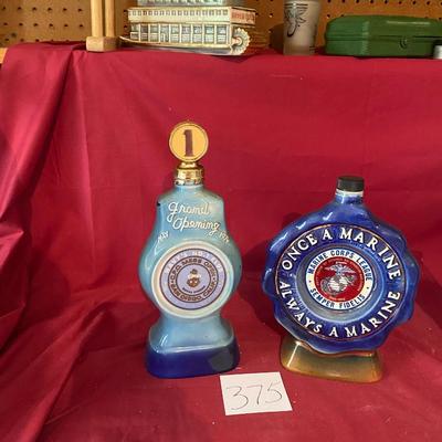 Navy & Marines Beam Decanters