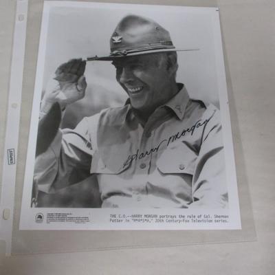 Harry Morgan Signed Picture