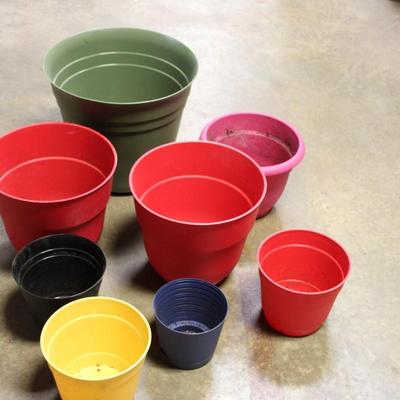 Collection Of Plastic Planters