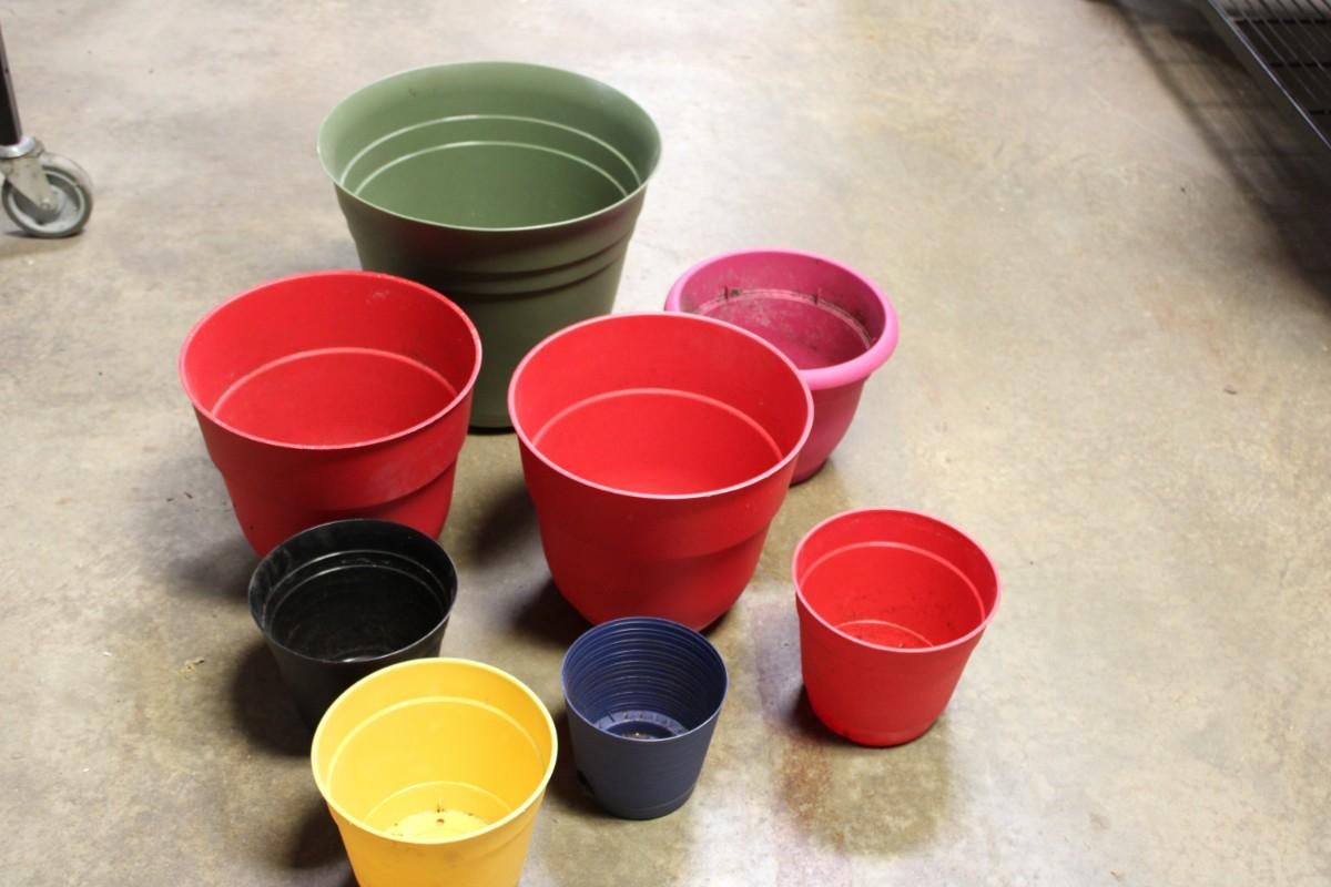 Collection Of Plastic Planters