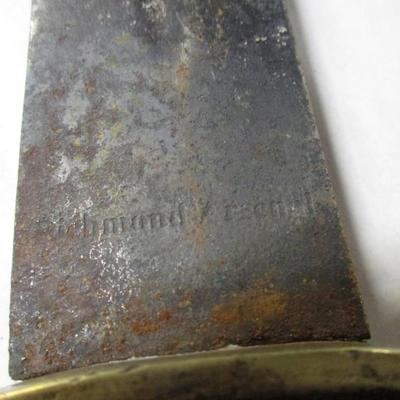 Confederate Star Short Cutlery with Scabbard Has Markings 1864