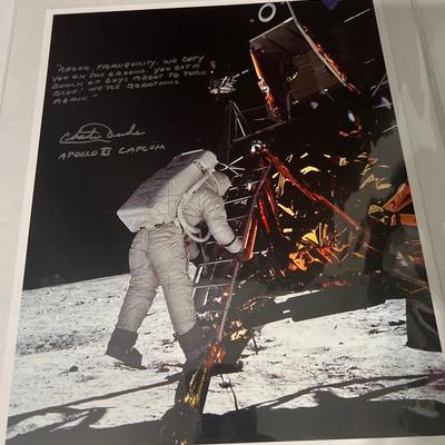 Apollo 11 moon landing signed print