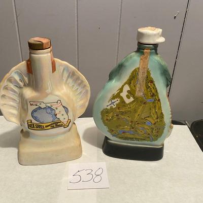 Vintage Florida & Golf Decanters
