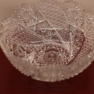 Beautiful Brilliant Cut Glass Bowl