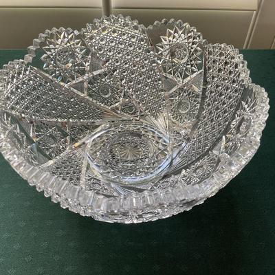 Beautiful Brilliant Cut Glass Bowl