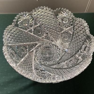 Beautiful Brilliant Cut Glass Bowl