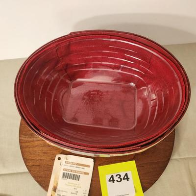 Longaberger 2011 Holly Berry Basket with liner