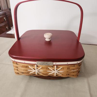 Longaberger 2009 Christmas Collection Snowflake Cookie Basket