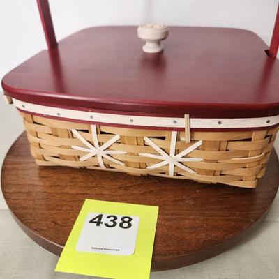 Longaberger 2009 Christmas Collection Snowflake Cookie Basket