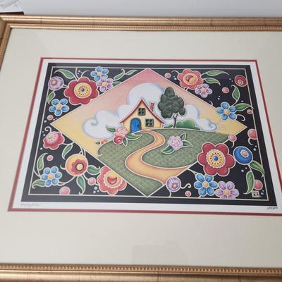 Mary Engelbreit Signed Art Print Fairy Cottage 32x26  644/2000