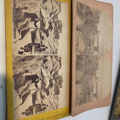 Antique Lot - Rare Stereo View Cards