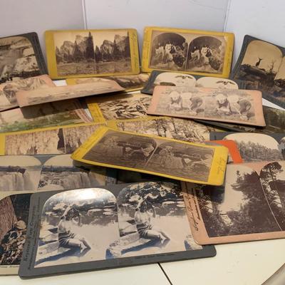 Antique Lot - Rare Stereo View Cards