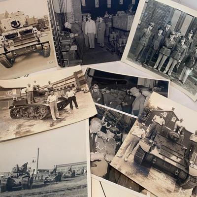 Rare WWII Tank Production 8 x 10 Authentic Photos - not reprints