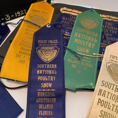 1920s Baltimore Scrapbook Poultry Show Ribbons - Photos Loch Raven +++