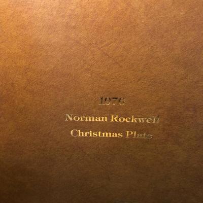 2 Norman Rockwell Christmas Plates