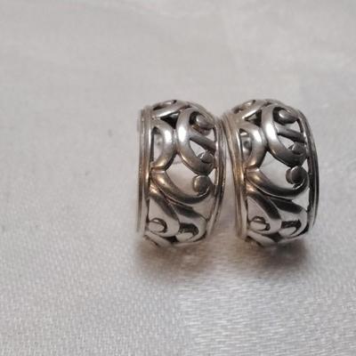 Vintage Scrollwork  925 Earrings