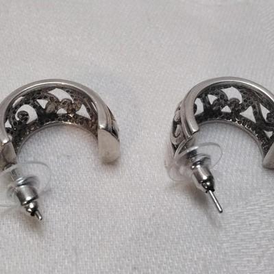 Vintage Scrollwork  925 Earrings