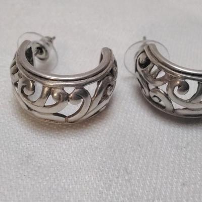 Vintage Scrollwork  925 Earrings
