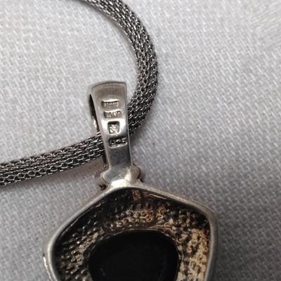 Smokey Topaz 16" Mesh Necklace
